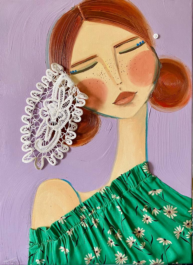 Original Contemporary Women Mixed Media by Atena Diac