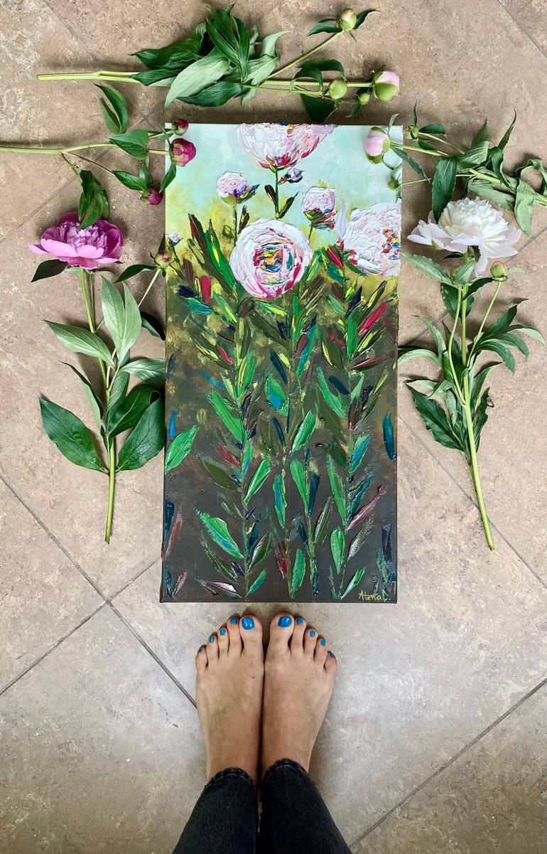 Original Contemporary Floral Painting by Atena Diac