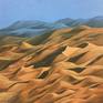 Abu Dhabi Desert Dunes Painting by Sami Hashem | Saatchi Art