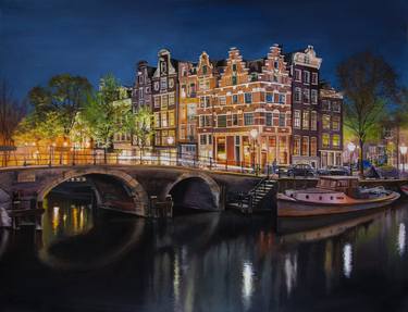 Original Fine Art Architecture Paintings by Aljona Art