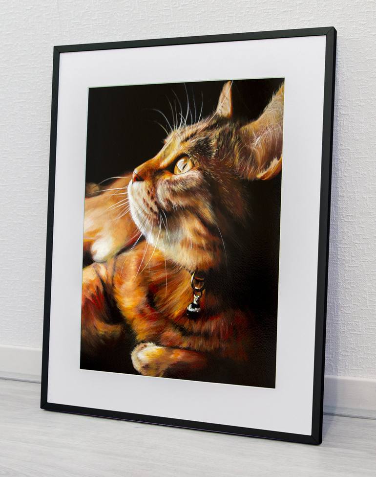 Original Fine Art Animal Painting by Aljona Art