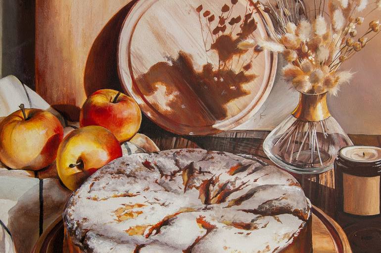 Original Fine Art Still Life Painting by Aljona Art