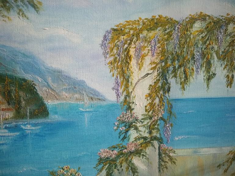 Original Fine Art Seascape Painting by Elena Bagaeva