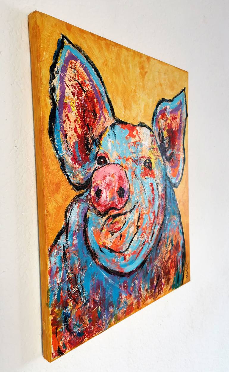 Original Abstract Expressionism Animal Painting by Ricardo Gómez de Cádiz