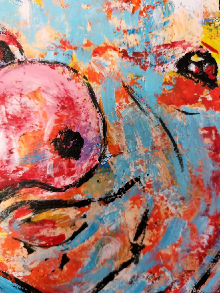 Original Abstract Expressionism Animal Painting by Ricardo Gómez de Cádiz