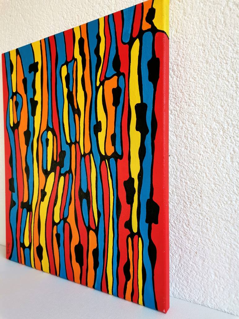 Original Art Deco Abstract Painting by Ricardo Gómez De Cádiz