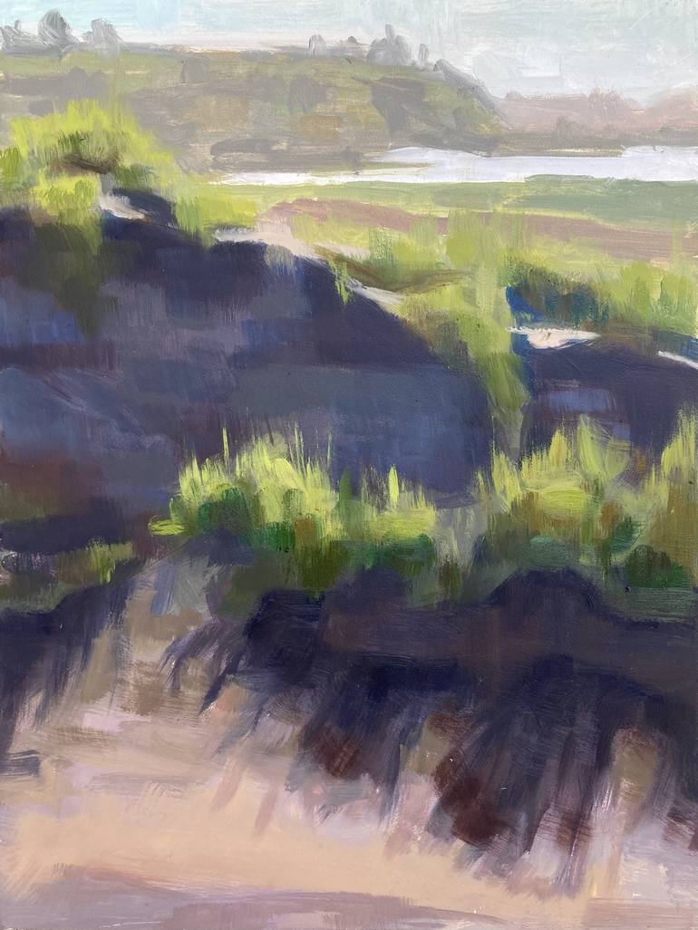 Layered Landscape Painting by Michaela Moffett | Saatchi Art