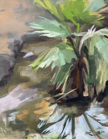 Palm Tree in a Pond thumb