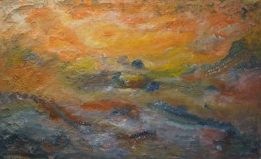 Original Abstract Landscape Painting by Lee Rubenstein