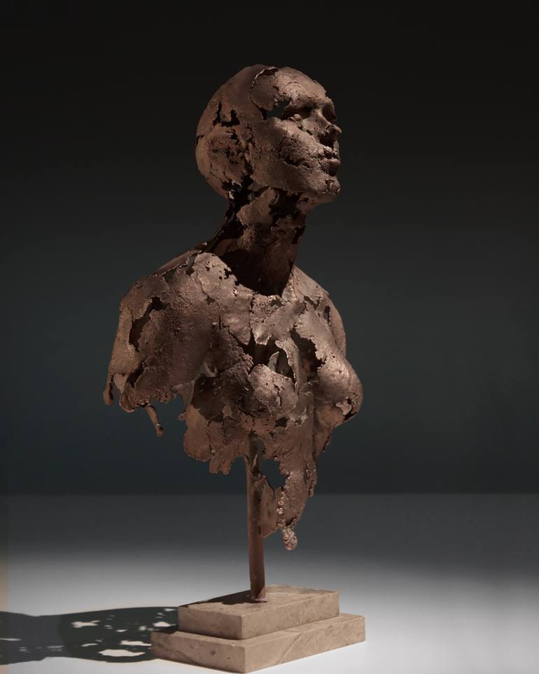 Original Figurative Mortality Sculpture by Richard Sharples