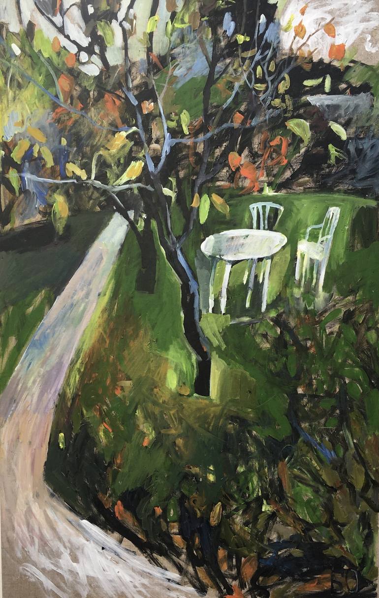 Green Garden Painting by Olga BOGDANOVA Saatchi Art