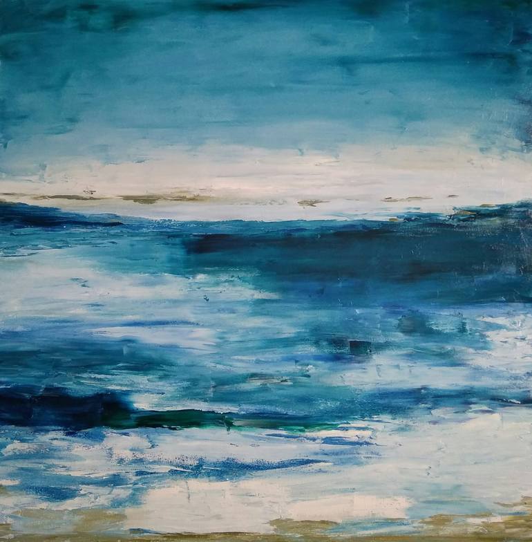 stormy sea Painting by Denys Strilets | Saatchi Art