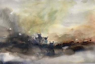 Original Abstract Expressionism Landscape Paintings by Thilini De Simon