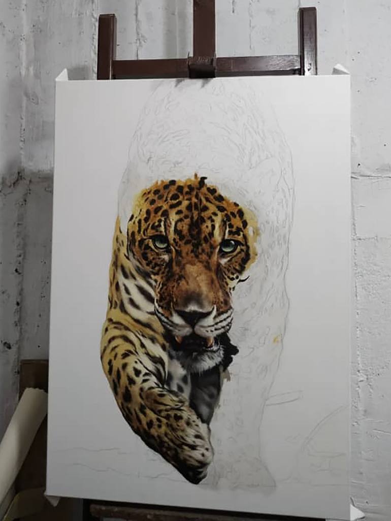 Original Photorealism Animal Painting by Ilya Zhernyak