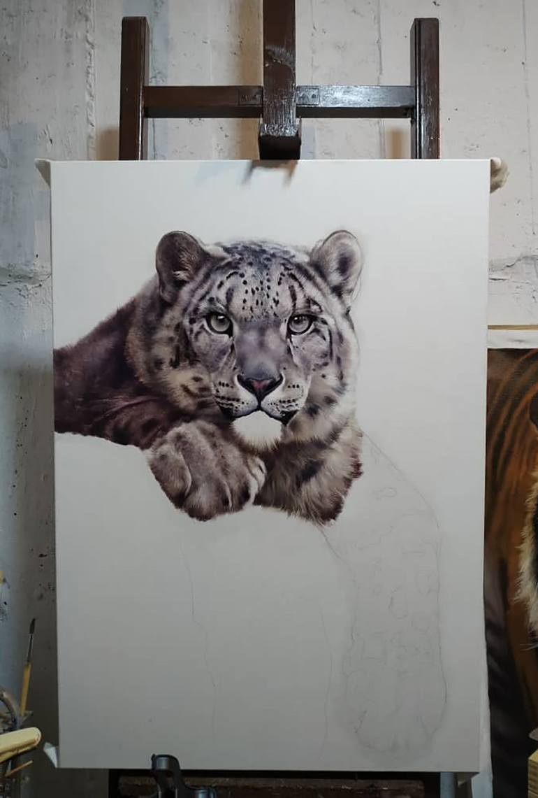 Original Photorealism Animal Painting by Ilya Zhernyak