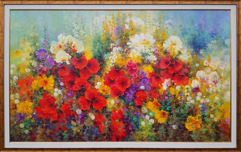 Original Realism Floral Painting by Ilya Zhernyak