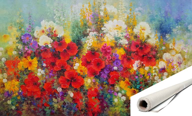 Original Realism Floral Painting by Ilya Zhernyak