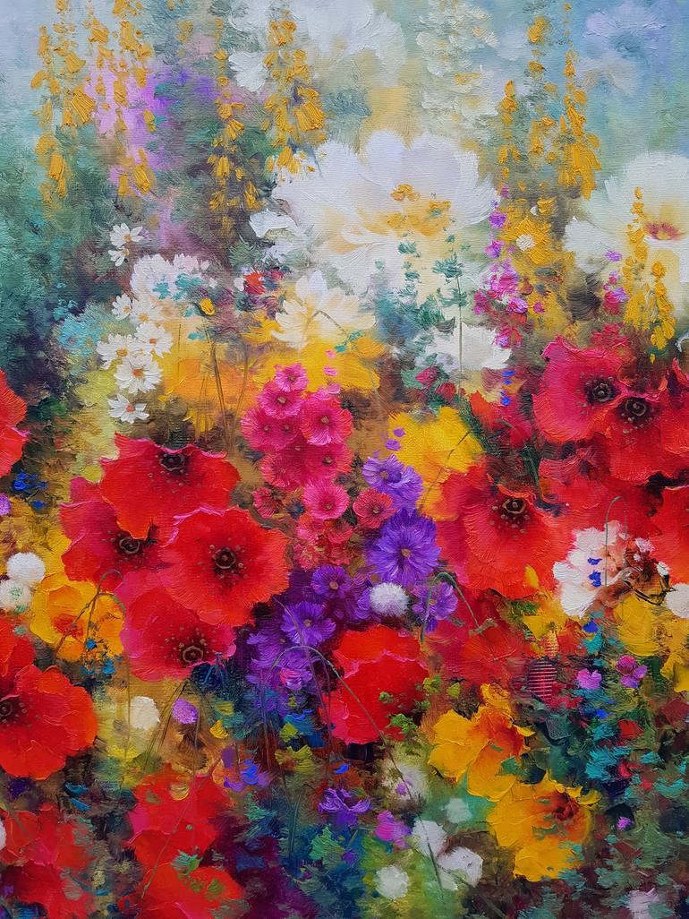 Original Realism Floral Painting by Ilya Zhernyak