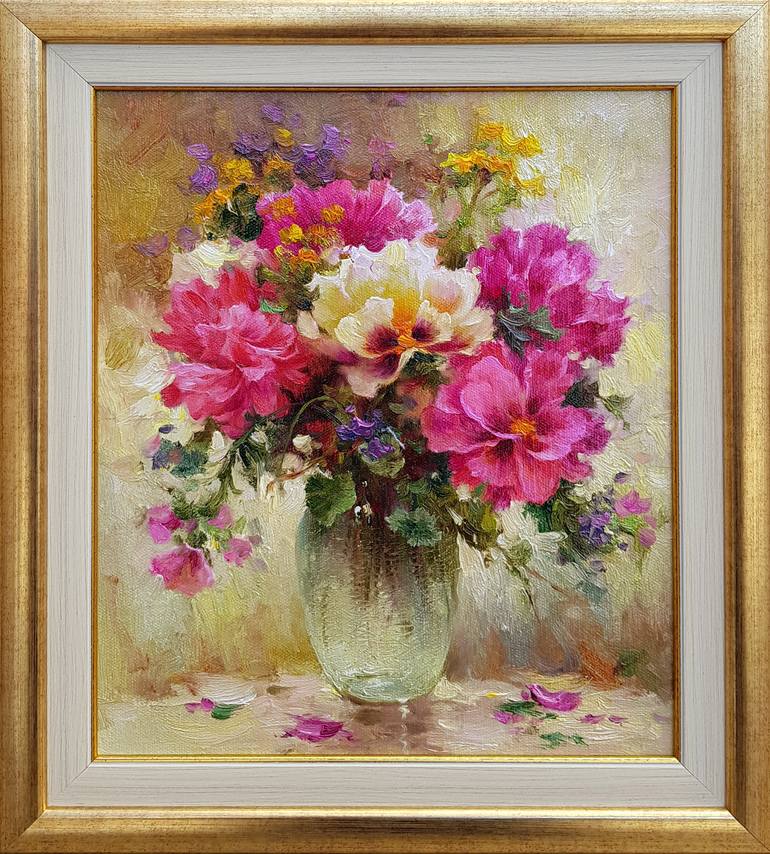 Original Realism Floral Painting by Ilya Zhernyak