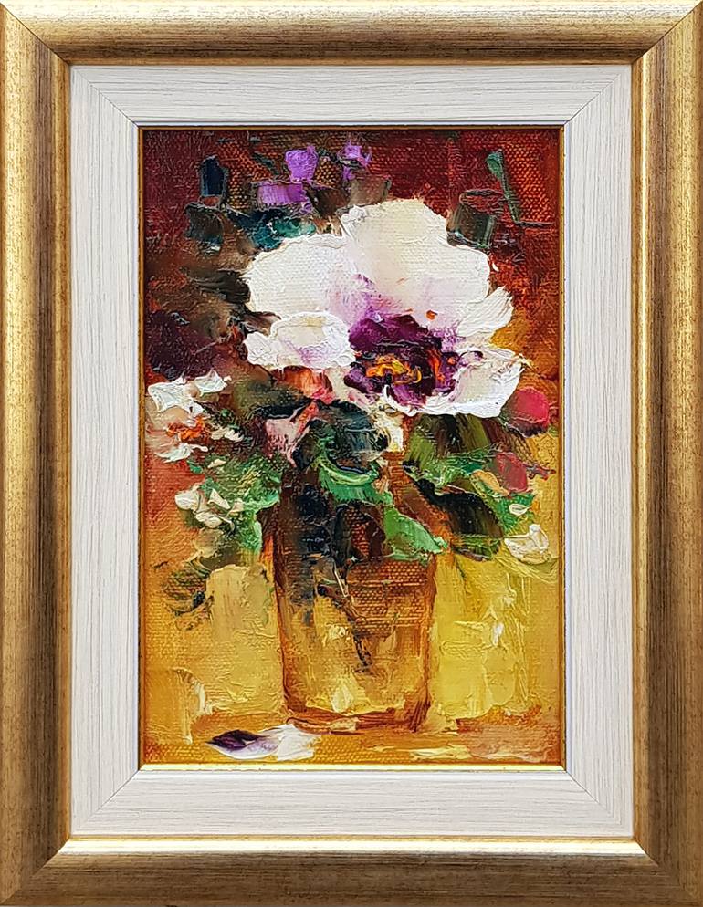 Original Realism Floral Painting by Ilya Zhernyak