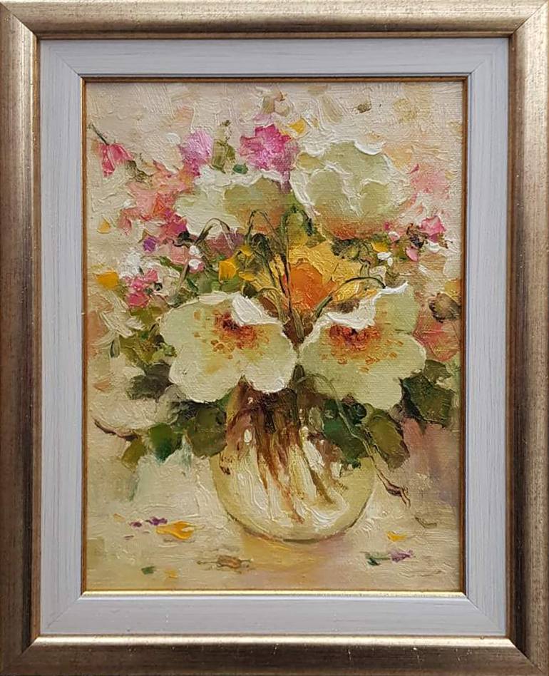 Original Realism Floral Painting by Ilya Zhernyak