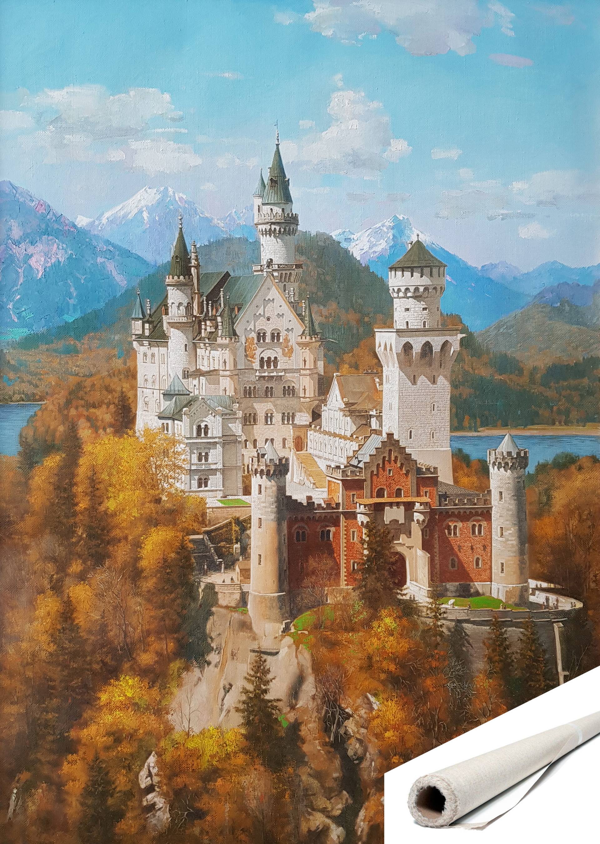 Germania Albrechtsburg Castle River Night Painting By Numbers Diy Kit Pittura A Olio Su Tela Unico Pittura Digitale