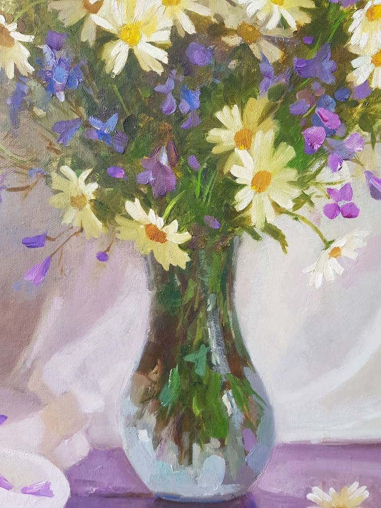 Original Photorealism Floral Painting by Ilya Zhernyak