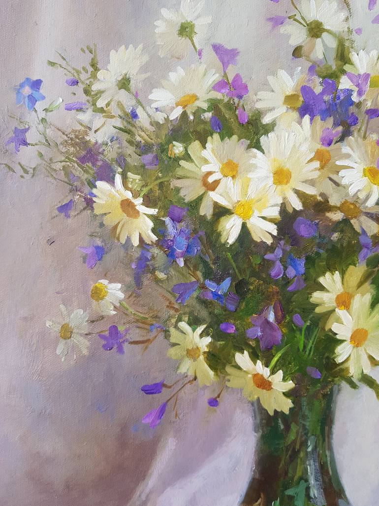 Original Photorealism Floral Painting by Ilya Zhernyak