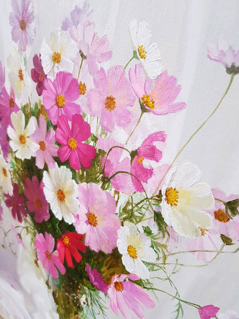 Original Photorealism Floral Painting by Ilya Zhernyak