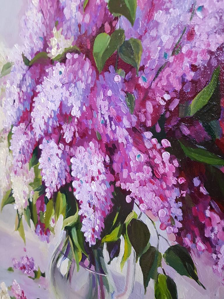 Original Photorealism Floral Painting by Ilya Zhernyak