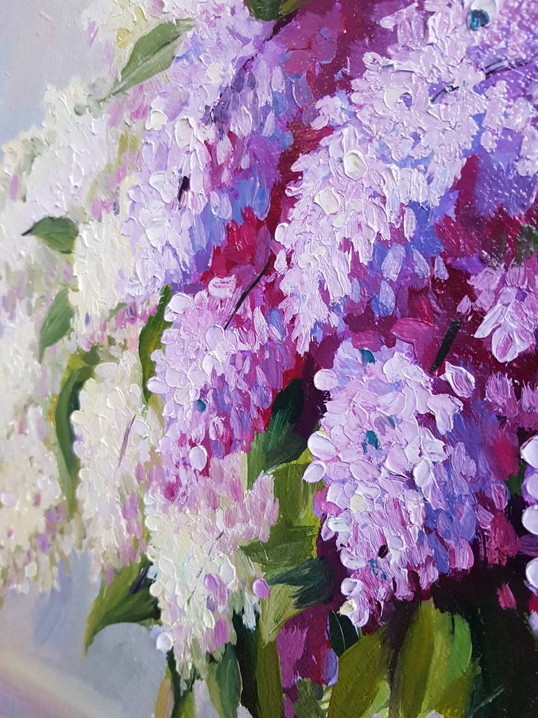 Original Photorealism Floral Painting by Ilya Zhernyak