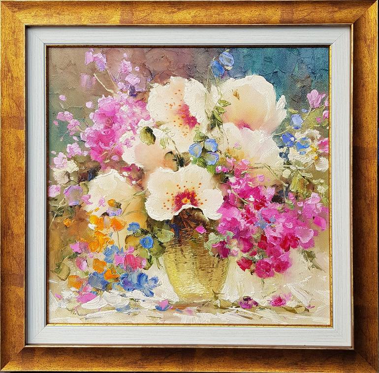 Original Modern Floral Painting by Ilya Zhernyak