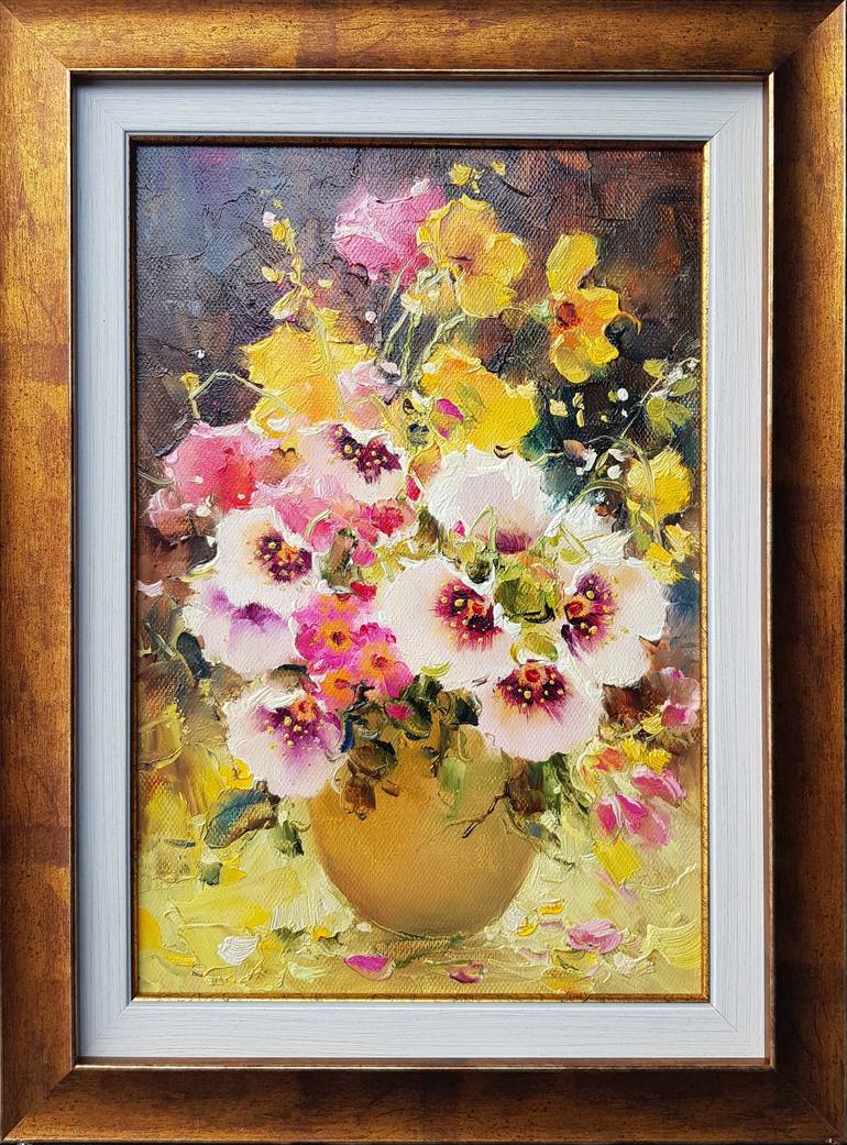 Original Modern Floral Painting by Ilya Zhernyak