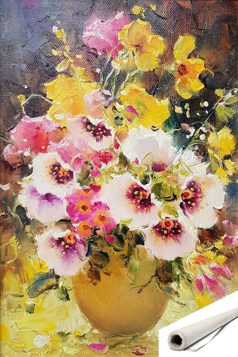 Original Modern Floral Painting by Ilya Zhernyak