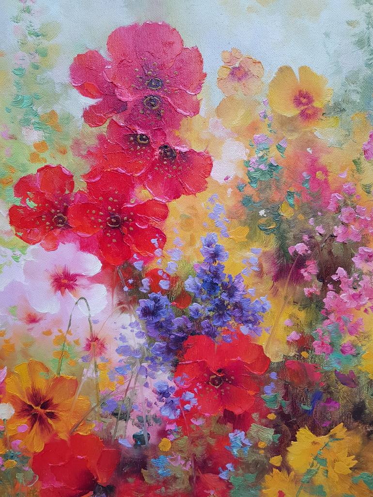 Original Modern Floral Painting by Ilya Zhernyak