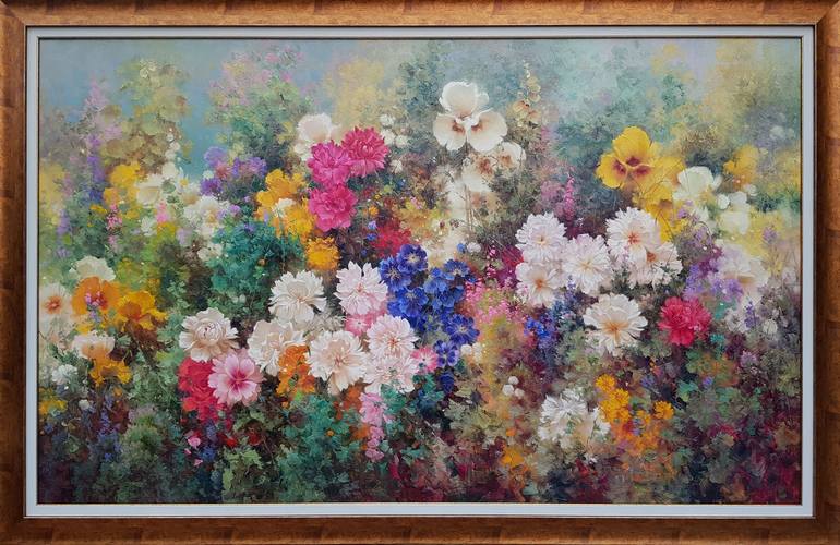 Original Modern Floral Painting by Ilya Zhernyak