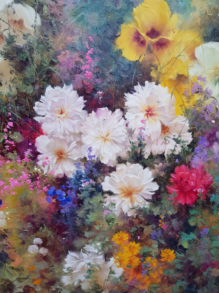 Original Modern Floral Painting by Ilya Zhernyak