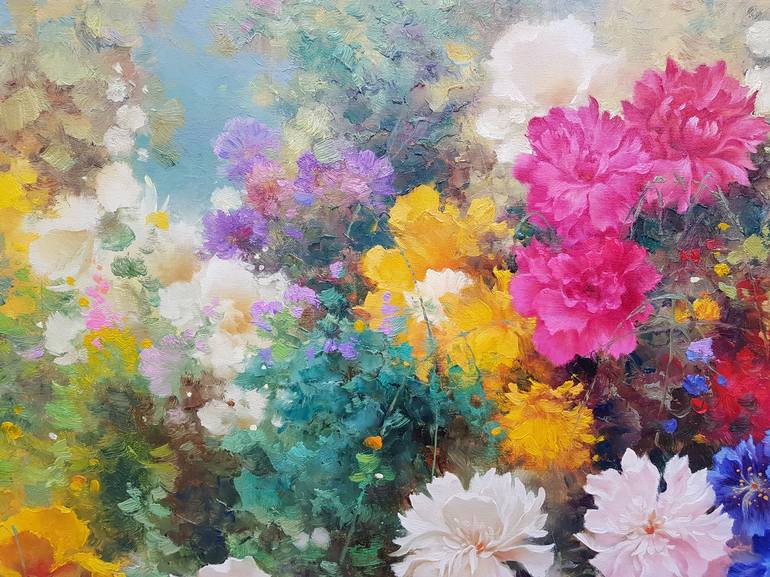 Original Modern Floral Painting by Ilya Zhernyak