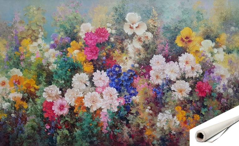 Original Modern Floral Painting by Ilya Zhernyak