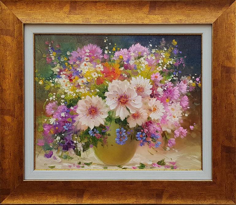 Original Modern Floral Painting by Ilya Zhernyak