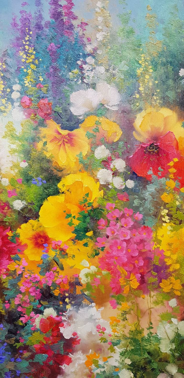 Original Modern Floral Painting by Ilya Zhernyak