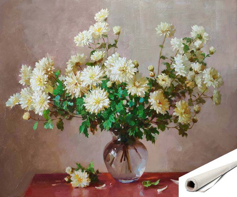 Original Modern Floral Painting by Ilya Zhernyak