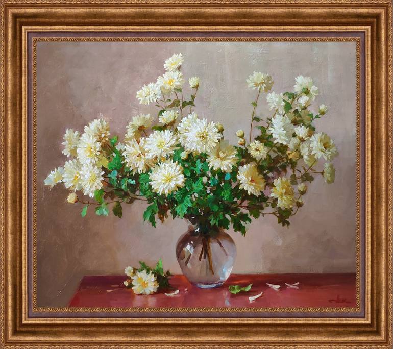 Original Modern Floral Painting by Ilya Zhernyak