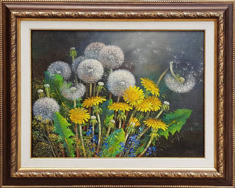 Original Modern Floral Painting by Ilya Zhernyak