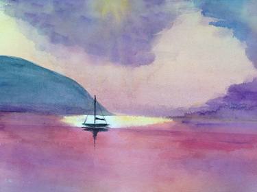 Original Fine Art Sailboat Paintings by Marianne Goldstein