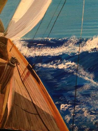 Original Sailboat Paintings by Marianne Goldstein