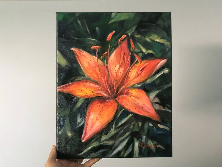 Original Floral Painting by Gina Bogomol