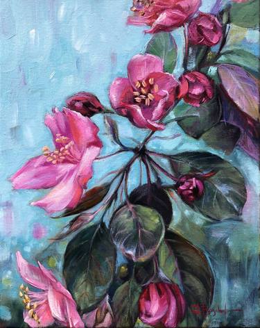 Original Realism Floral Paintings by Gina Bogomol
