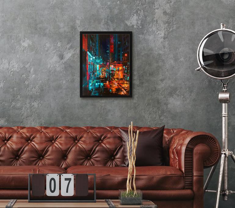 Original Impressionism Cities Painting by Gina Bogomol