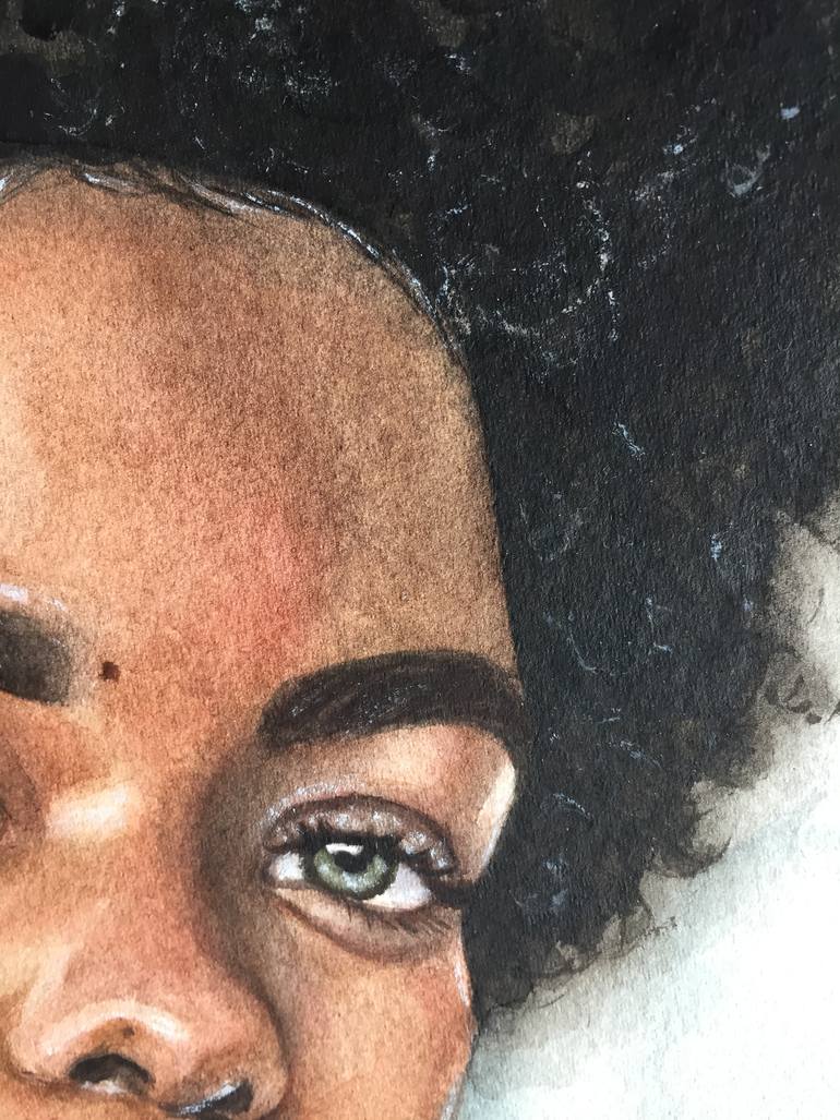 Original Portraiture People Drawing by Kasia Mo